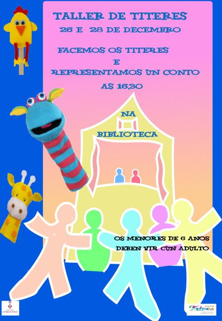 Obradoiro de Monicreques polo Nadal, na Biblioteca Municipal
