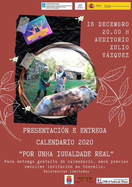 Presentación e entrega calendario 2020