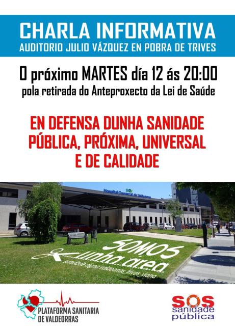 Charla Informativa sobre o Anteproxecto da Lei da Saúde