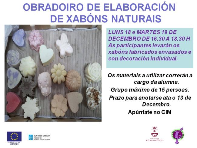 Obradoiro de elaboración de Xabóns Naturais e Artesanais