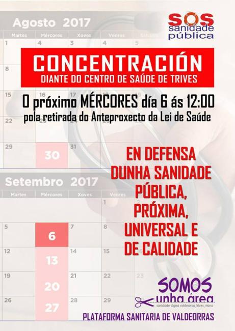 Concentracións pola retirada do Anteproxecto da Lei de Saúde