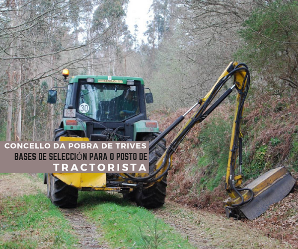 BASES DE SELECCIÓN PARA O POSTO DE TRACTORISTA