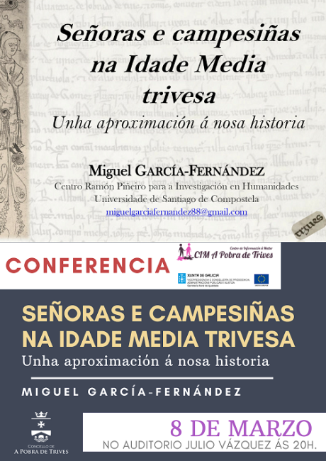 Conferencia no 8 de Marzo: Señoras e campesiñas na Idade Media trivesa, unha aproximación á nosa historia