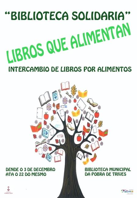 A Biblioteca Municipal de Trives, unha biblioteca solidaria este nadal, intercambia libros por alimentos