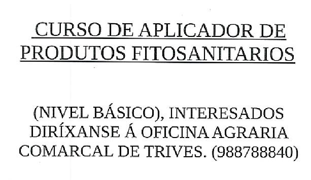 CURSO DE APLICADOR DE PRODUTOS FITOSANITARIOS - Nivel Básico