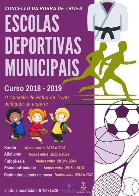 As escolas deportivas municipais abren as súas portas ao curso 2018-2019