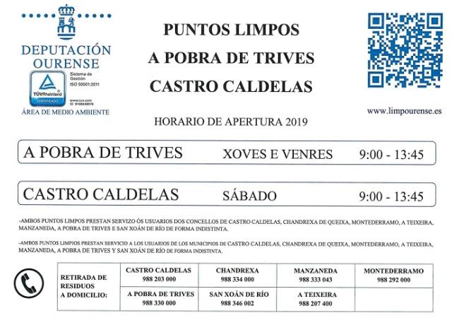 Horario do Punto Limpo