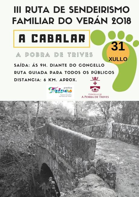 III Ruta de sendeirismo familiar no verán 2018 - A Cabalar 2018