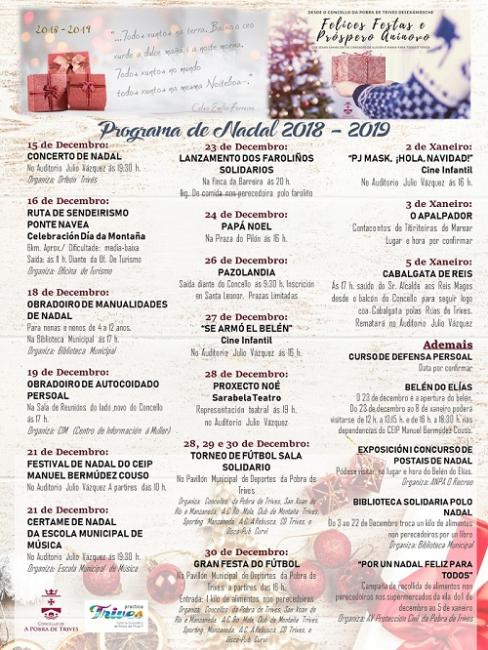 Programa de Nadal 2018 - 2019 da Pobra de Trives