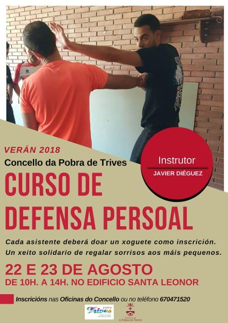 Volta o Curso de Defensa Persoal a Trives da man de Javier Diéguez