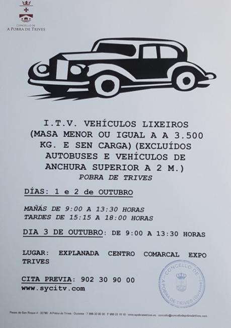 I.T.V. Vehículos Lixeiros - Outubro 2018