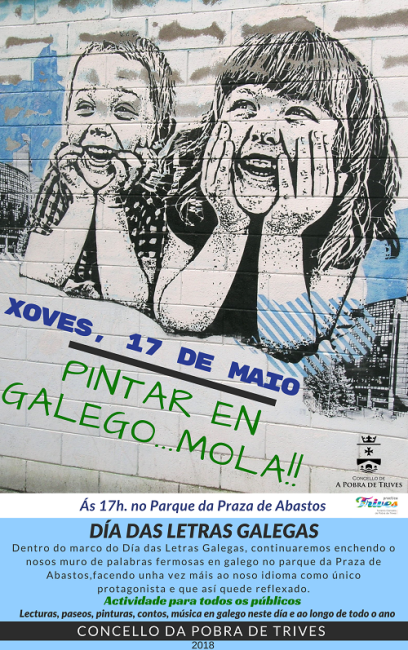 Pintar en Galego...Mola!!, actividade dentro da semana das Letras Galegas