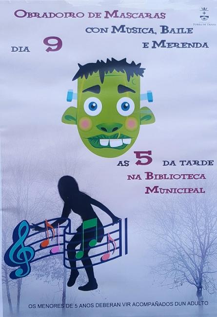 Obradoiro de Máscaras na Biblioteca Municipal