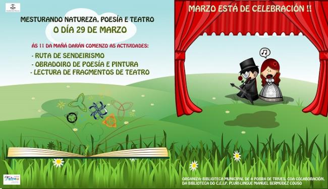 Na Biblioteca Municipal do Concello da Pobra de Trives "Marzo está de celebración!!"