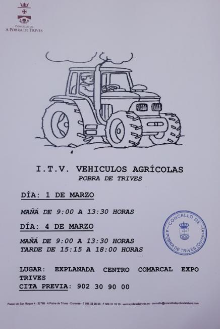 I.T.V. Vehículos Agrícolas - Marzo 2019