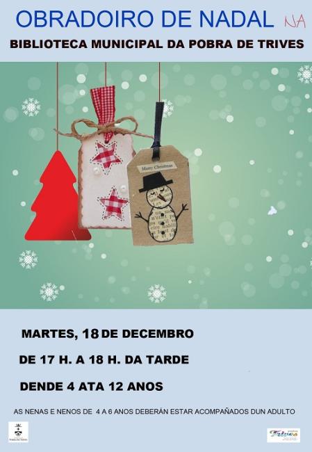 Obradoiro de Nadal na Biblioteca Municipal da Pobra de Trives