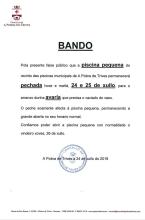 Peche da piscina pequena 24 e 25 de xullo por avaría
