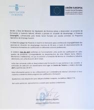 Programa de cualificación e formación promovido pola Deputación de Ourense.