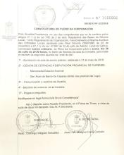 Convocatoria de sesión ordinaria do Pleno da Corporación