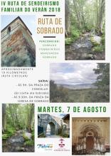 IV Ruta de sendeirismo familiar no verán 2018 - Sobrado