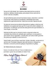 O Concello da Pobra de Trives anima á veciñanza a consumir produtos locais polo nadal