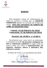 Bando para permisos de corta de leña
