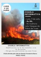 Charla informativa sobre as leis de incendios e montes, e obriga de particulares na limpeza das fincas