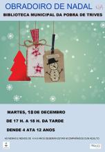 Obradoiro de Nadal na Biblioteca Municipal da Pobra de Trives